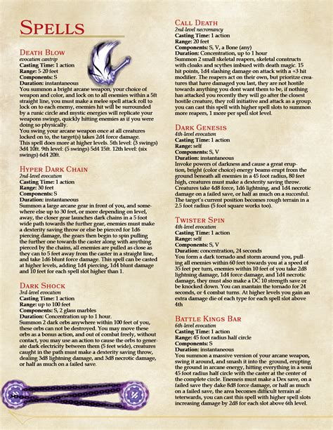 sorcery spell list|Sorcerer Spell List .